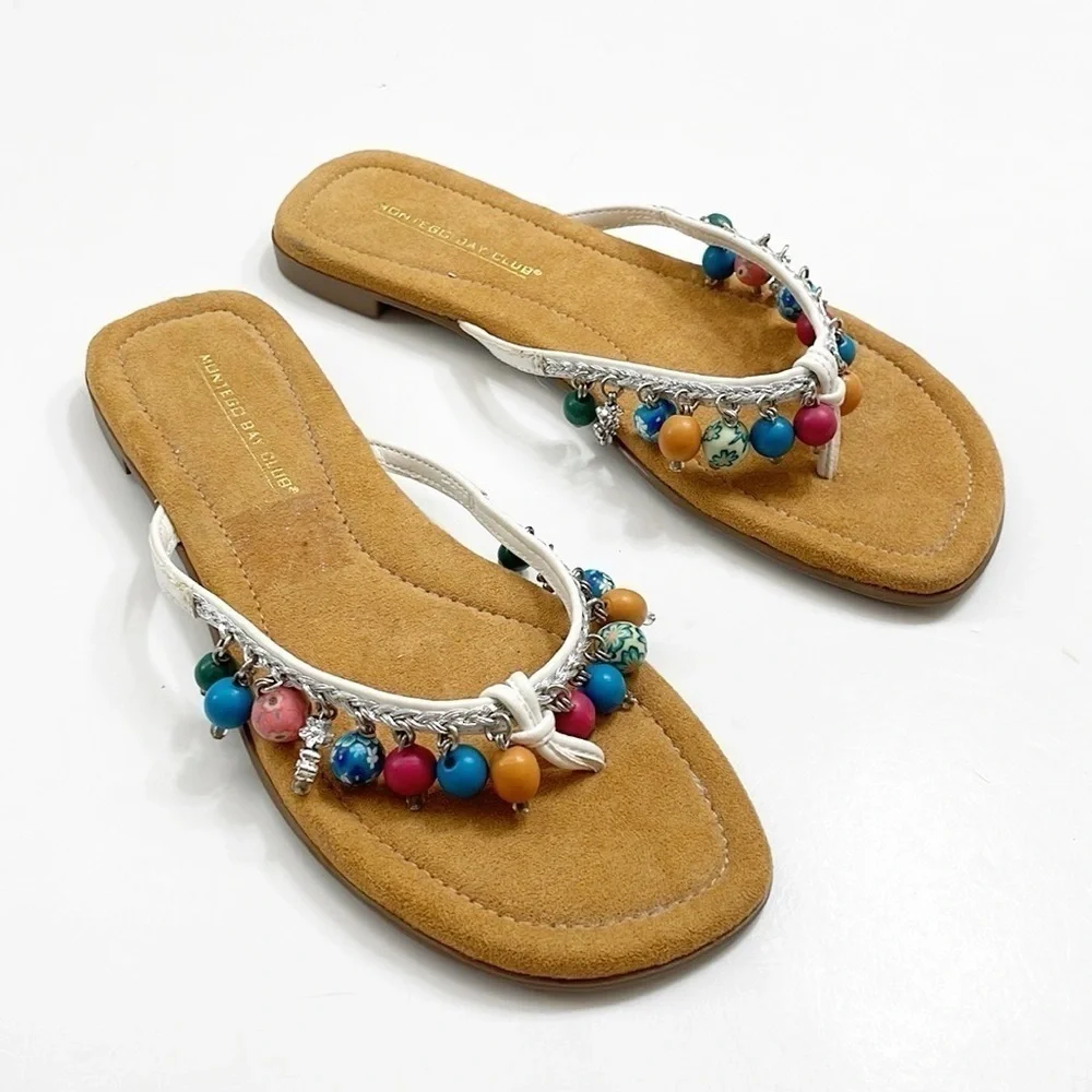 Montego Bay Club beaded sandals